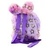 LEAN Plush Backpack Ears Gold Stars Children Purple Pink