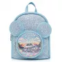 LEAN Kinderrucksack mit Pailletten und Mäuseohren Blau 22cm 3L