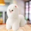 LEAN TOYS Plüschtier Kuscheltier Lama Weiß 40 x 40 cm