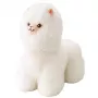 LEAN TOYS Plüschtier Kuscheltier Lama Weiß 40 x 40 cm