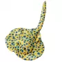 LEAN TOYS Plüschrochen Maskottchen Kuscheltier Gelb Gepunktet 50cm