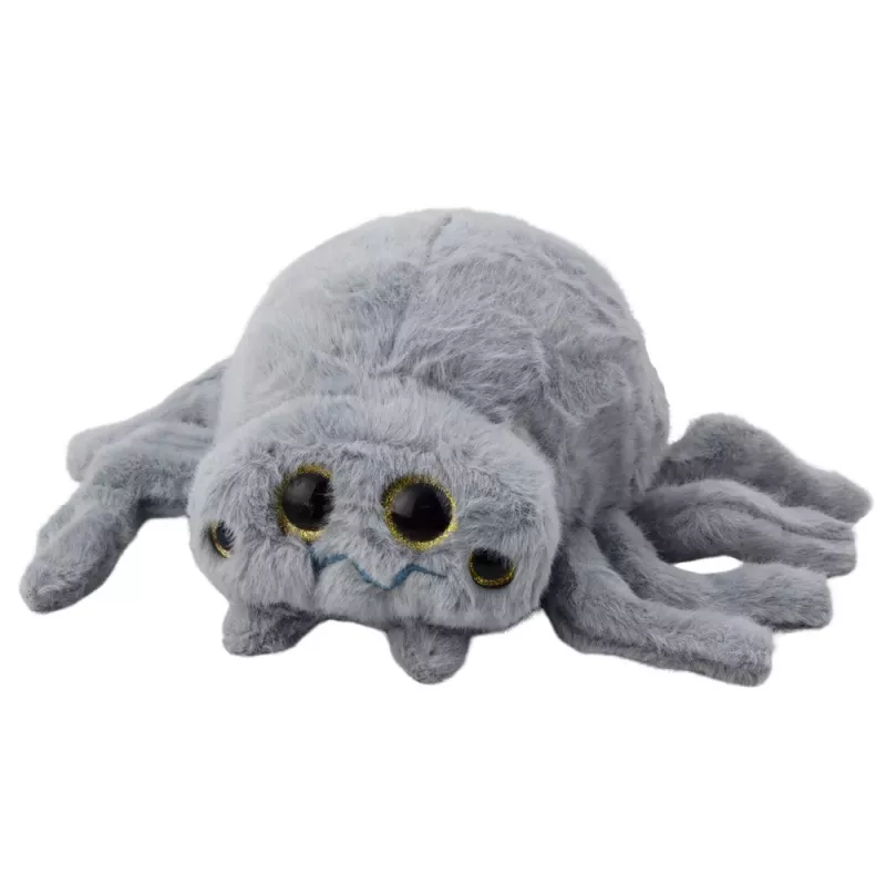 LEAN TOYS Plüsch-Maskottchen Insekt Spinne Grau 30cm
