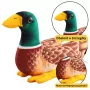 LEAN TOYS Plüsch-Maskottchen Kuscheltier Ente Braun Grün 28cm