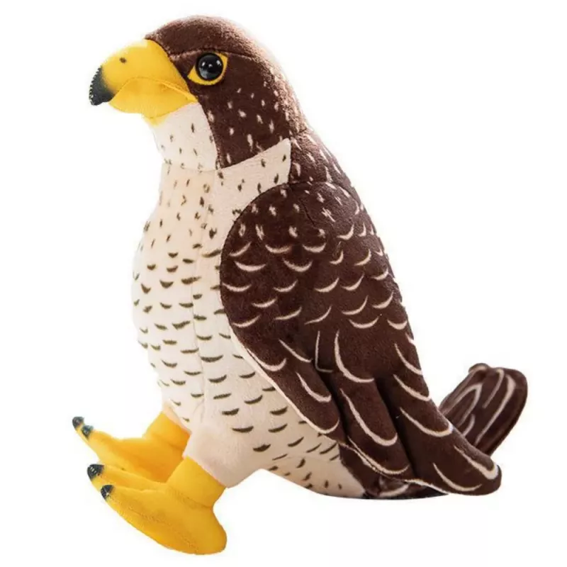 LEAN TOYS Plüschtier Falke Vogel Braun 30cm
