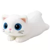 LEAN TOYS Plüsch-Maskottchen Kuscheltier Katze Große Augen Weiß 45cm