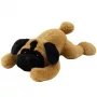LEAN TOYS Plüschtier Mops Hund liegend braun 40cm