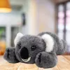 LEAN TOYS Plüsch-Koala Bär liegend grau 30 cm