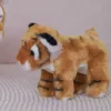 LEAN TOYS Plüsch-Maskottchen Kuscheltier Tigerkatze Braun 25cm