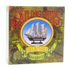 LEAN TOYS Sammlerstück Dekoratives Dreimast-Segelschiff Weiß 24x23cm