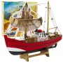 LEAN TOYS Sammler-Dekorationsmodell Fischerboot Rot 30x26cm