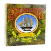 LEAN TOYS Sammlerstück Dekoratives Segelschiff Weiß und Blau 33x31cm