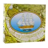 LEAN TOYS Sammlerstück Dekoratives Dreimast-Segelschiff Weiß 39x36cm