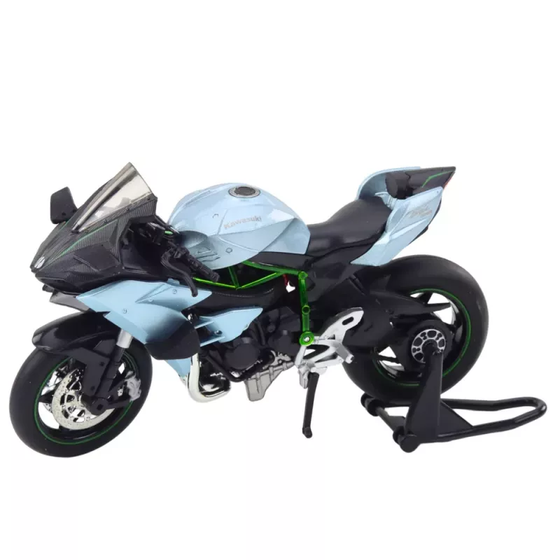 LEAN TOYS Sportmotorrad Metall Lichter Geräusche Silber 1:12