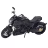 LEAN TOYS Sportmotorrad Metall Lichter Sounds Goldelemente Schwarz 1:12