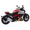 LEAN TOYS Sportmotorrad Metall Licht Sound Gold Rot Elemente 1:12