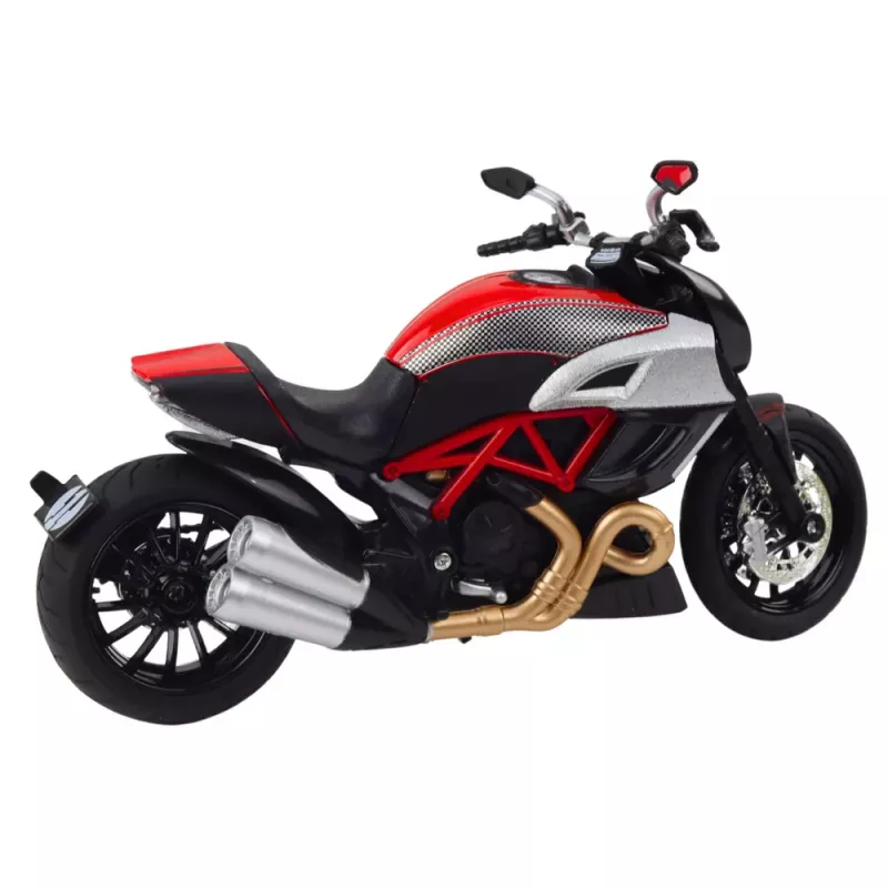 LEAN TOYS Sportmotorrad Metall Licht Sound Gold Rot Elemente 1:12