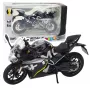 LEAN TOYS Sportmotorrad Metall Lichter Geräusche Schwarz 250 SR 1:12