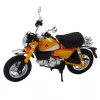 LEAN TOYS Motorrad Retro Classic Metal Lights Yellow 1:12