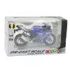 LEAN TOYS Sportmotorrad Metall Licht Sound Navy Blau R1 1:12
