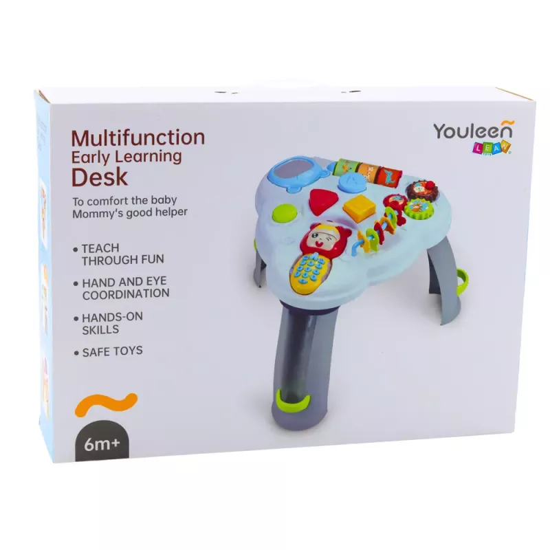 LEAN TOYS Interaktiver Lerntisch Dreieck Telefon Lichter Geräusche