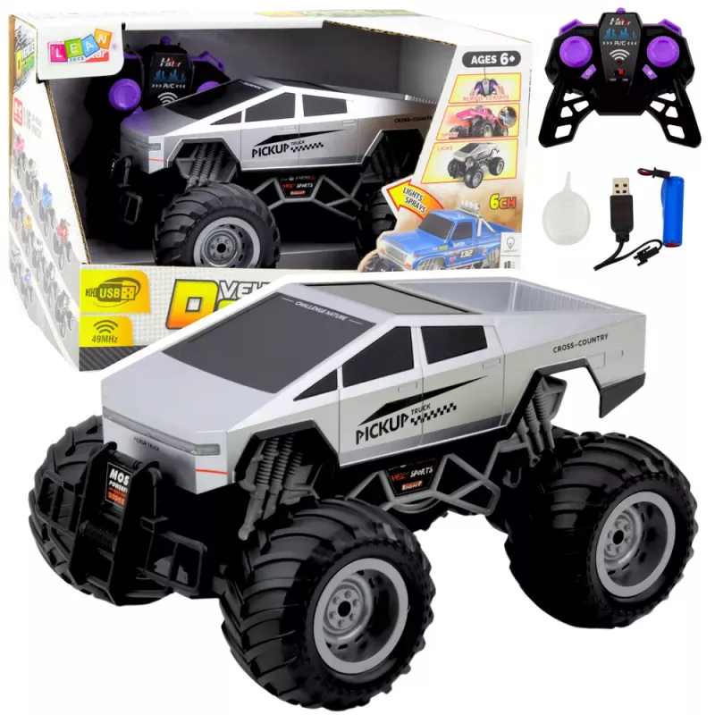 LEAN TOYS Off-Road RC Car Fernbedienung Silber 1:16