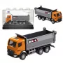Huina 22730 Dump Truck Metal Collectible Model Orange 1:80