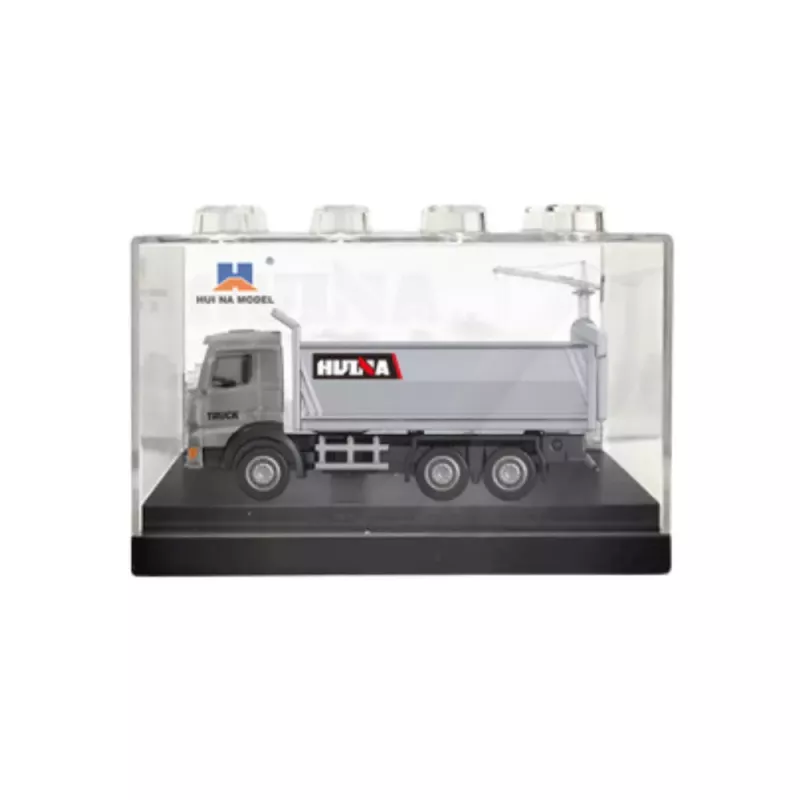 Huina 22731 Dump Truck Metal Collectible Model Silver 1:80