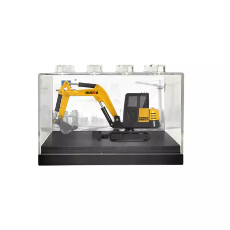 Huina Gelber 1:80 Metallbagger Sammelmodell