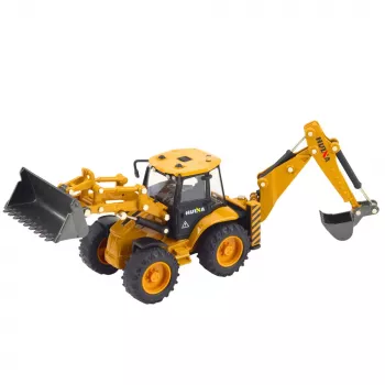 HUINA 1:50 Teleskoplader Metall-Druckgussmodell Gelb/Schwarz