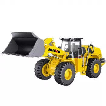 Huina 22756 1:50 Backhoe Loader Die-Cast Metal Construction Vehicle Yellow