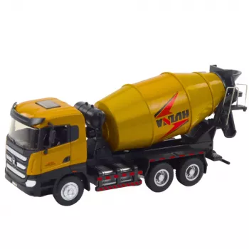 Huina 1:50 Betonmischer Baustellenfahrzeug Druckguss-Metall Khaki