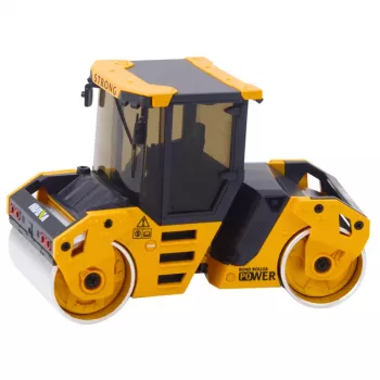 Huina 1:50 Straßenwalze Metall-Baufahrzeug Gelb