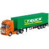 Huina 1:50 Sattelzug-Container-LKW grün Druckguss-Metallmodell