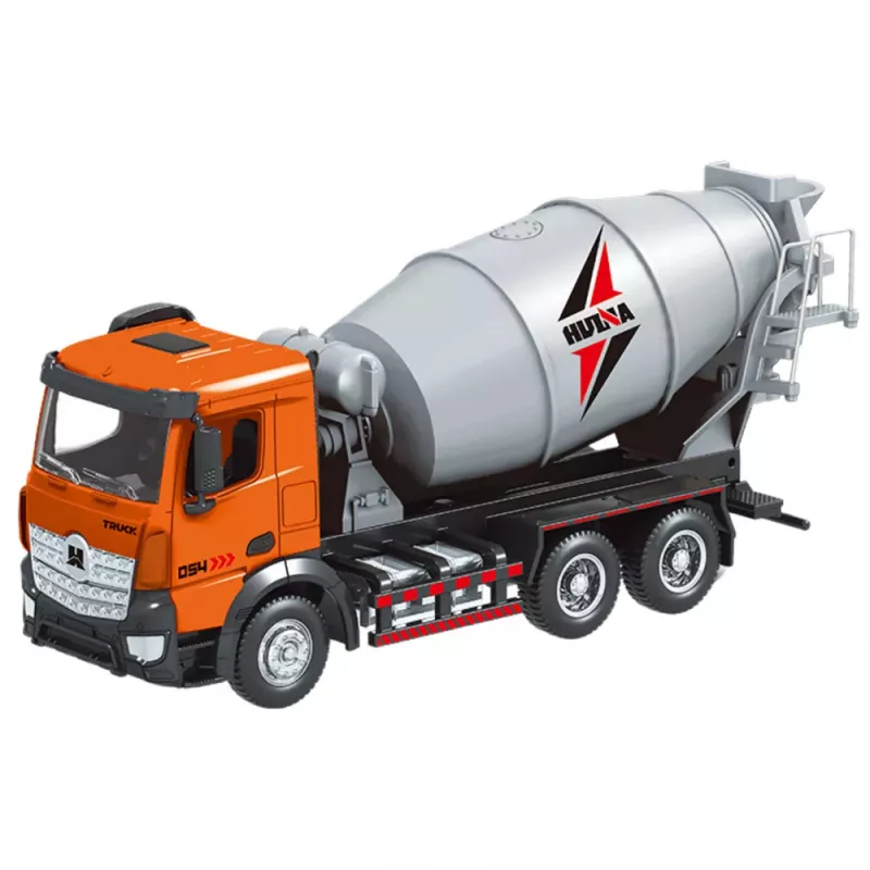LEAN TOYS Betonmischer Baustellenfahrzeug Metall Huina Orange 1:50