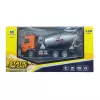 LEAN TOYS Betonmischer Baustellenfahrzeug Metall Huina Orange 1:50