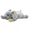 LEAN TOYS Plüsch-Elefant Schlaf-Kuscheltier mit Sternenhimmel-Projektor und Geräuschen