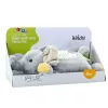 LEAN TOYS Plüsch-Elefant Schlaf-Kuscheltier mit Sternenhimmel-Projektor und Geräuschen
