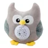 LEAN TOYS Plüsch-Eule Schlaf-Kuscheltier mit Projektor und Sound
