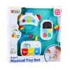 LEAN TOYS Set of Musical Toys for Toddlers - Telephone, Tambourine, Keys, 3 Pieces
