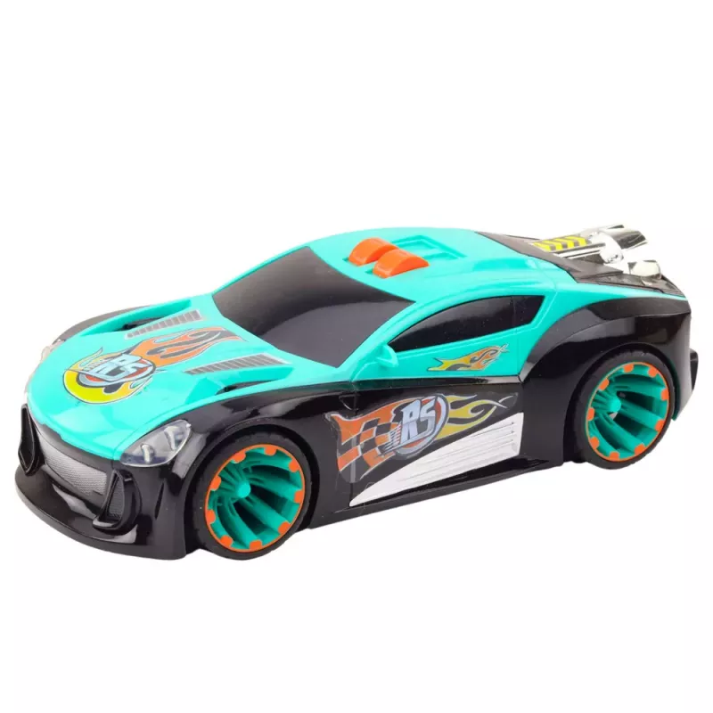 LEAN TOYS Rocket Race Car Rear Wheel Drive Lights Sounds
