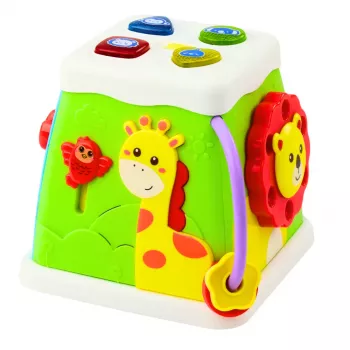 LEAN TOYS Lernwürfel Multifunktional Interaktives Licht & Sound