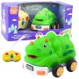 LEAN TOYS Fernsteuerung RC Auto für Kleinkinder Dinosaurier Grün