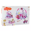 LEAN TOYS Baby Spielmatte Bällebad 3in1 Einhorn Pink