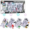 LEAN TOYS Set weicher pädagogischer Sinnesbücher für Kleinkinder 4 Stück