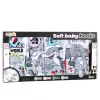 LEAN TOYS Set weicher pädagogischer Sinnesbücher für Kleinkinder 4 Stück