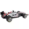LEAN TOYS Fernbedienter RC Racer mit Lenkrad, Lichtern und Sounds 1:12 Silber