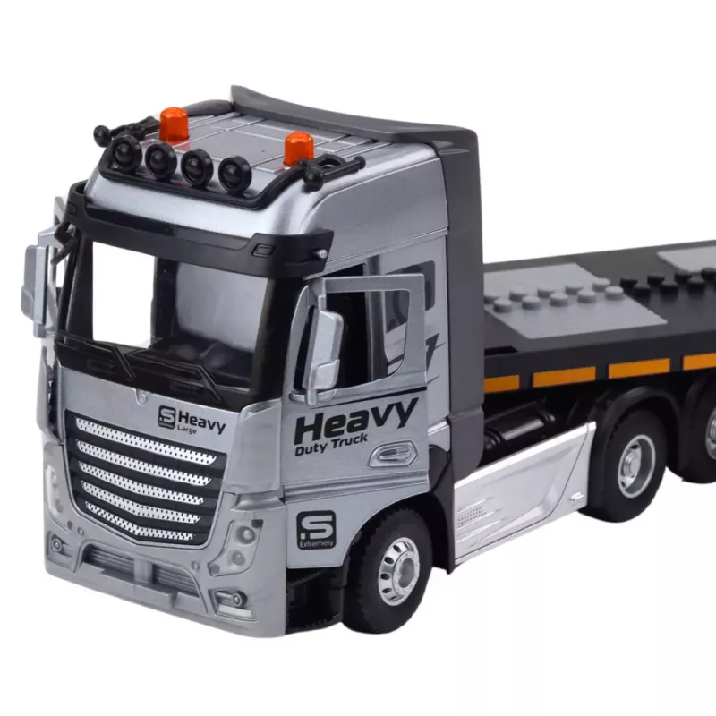 LEAN TOYS ferngesteuerter RC Abschleppwagen mit Bagger, Lichter, Geräusche, 1:24