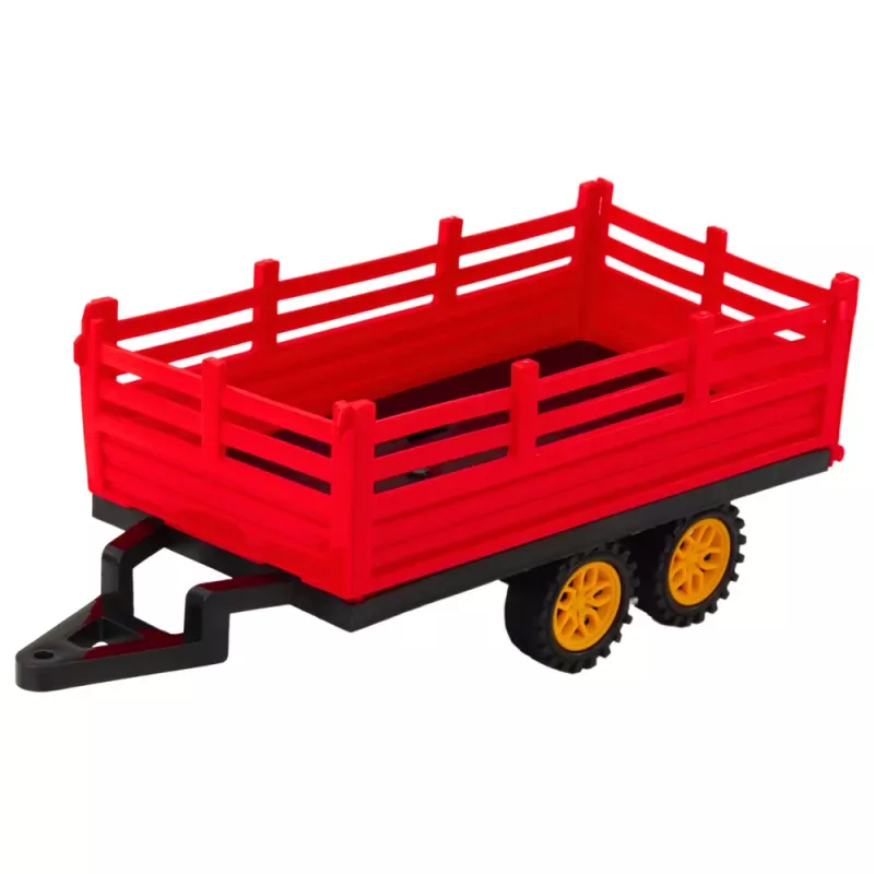 LEAN TOYS RC-Fernlenk-Traktor mit Anhänger Rot