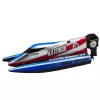 LEAN TOYS RC-Motorboot Blau-Silber 14 cm