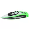 LEAN TOYS RC-Motorboot fernsteuerbar Weiß-Grün 15cm